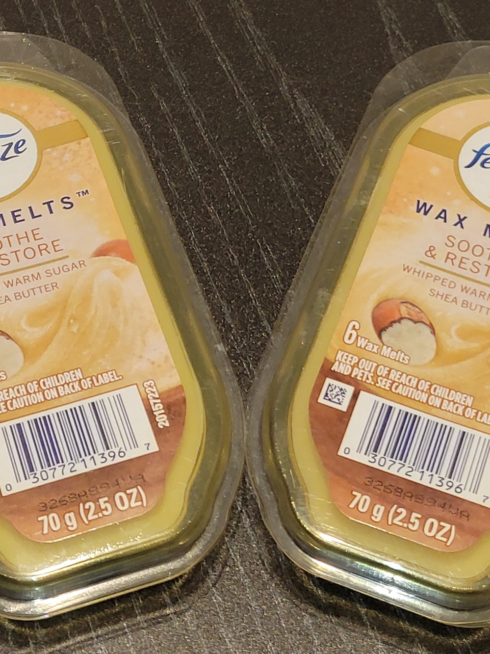 2 X Glade Yellow Wax Melts Soothe & Restore Whipped Warm Sugar - Picture 2 of 2